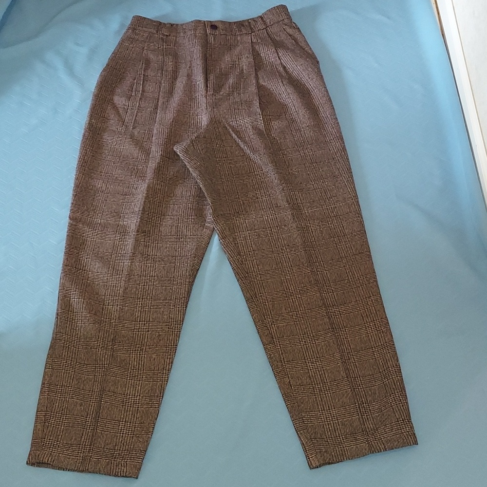 Samantha Brown Glen Plaid Dress Pants